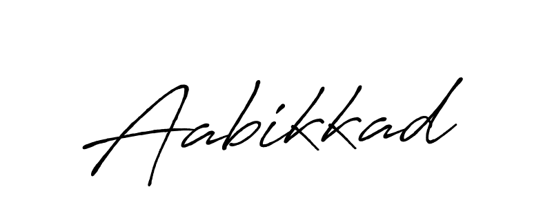 Make a beautiful signature design for name Aabikkad. With this signature (Antro_Vectra_Bolder) style, you can create a handwritten signature for free. Aabikkad signature style 7 images and pictures png