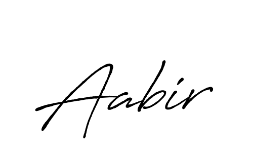 Use a signature maker to create a handwritten signature online. With this signature software, you can design (Antro_Vectra_Bolder) your own signature for name Aabir. Aabir signature style 7 images and pictures png