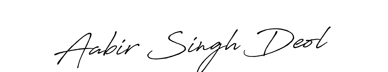 Make a beautiful signature design for name Aabir Singh Deol. With this signature (Antro_Vectra_Bolder) style, you can create a handwritten signature for free. Aabir Singh Deol signature style 7 images and pictures png