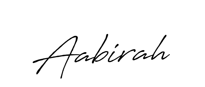 Create a beautiful signature design for name Aabirah. With this signature (Antro_Vectra_Bolder) fonts, you can make a handwritten signature for free. Aabirah signature style 7 images and pictures png