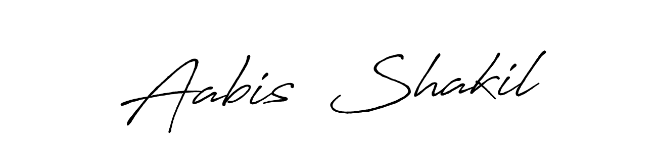 How to make Aabis  Shakil signature? Antro_Vectra_Bolder is a professional autograph style. Create handwritten signature for Aabis  Shakil name. Aabis  Shakil signature style 7 images and pictures png