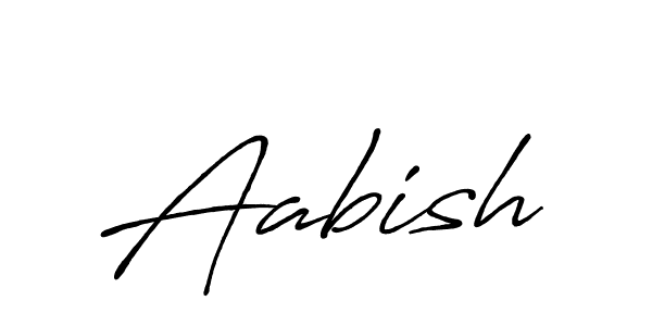 Design your own signature with our free online signature maker. With this signature software, you can create a handwritten (Antro_Vectra_Bolder) signature for name Aabish. Aabish signature style 7 images and pictures png