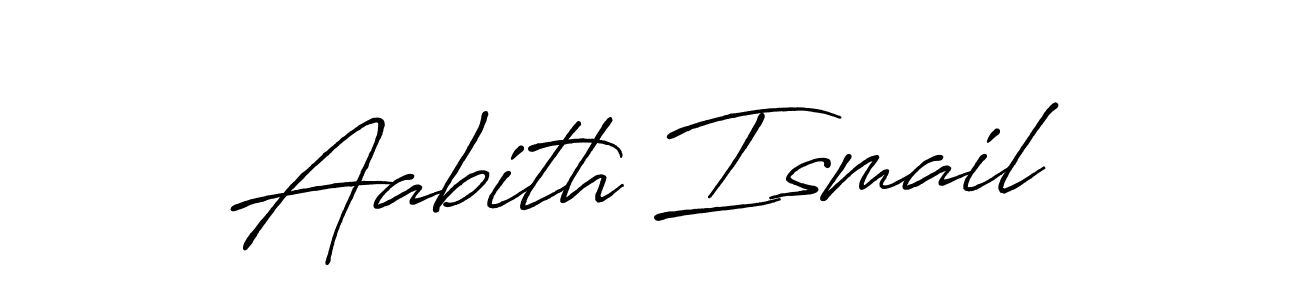 This is the best signature style for the Aabith Ismail name. Also you like these signature font (Antro_Vectra_Bolder). Mix name signature. Aabith Ismail signature style 7 images and pictures png