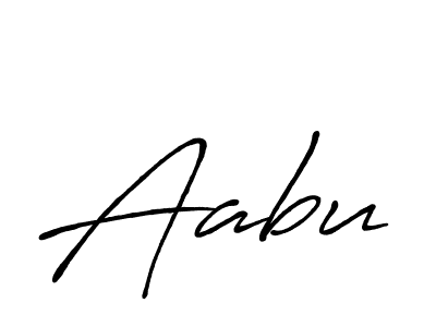 How to make Aabu signature? Antro_Vectra_Bolder is a professional autograph style. Create handwritten signature for Aabu name. Aabu signature style 7 images and pictures png