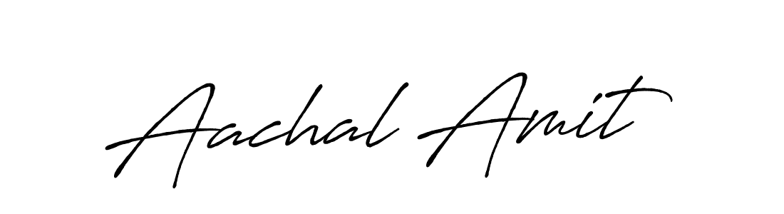 Design your own signature with our free online signature maker. With this signature software, you can create a handwritten (Antro_Vectra_Bolder) signature for name Aachal Amit. Aachal Amit signature style 7 images and pictures png