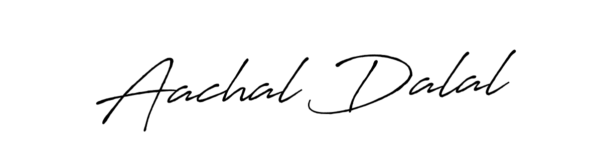 Use a signature maker to create a handwritten signature online. With this signature software, you can design (Antro_Vectra_Bolder) your own signature for name Aachal Dalal. Aachal Dalal signature style 7 images and pictures png