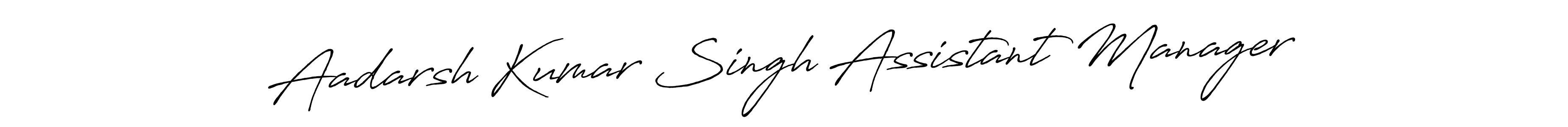 Also we have Aadarsh Kumar Singh Assistant Manager name is the best signature style. Create professional handwritten signature collection using Antro_Vectra_Bolder autograph style. Aadarsh Kumar Singh Assistant Manager signature style 7 images and pictures png
