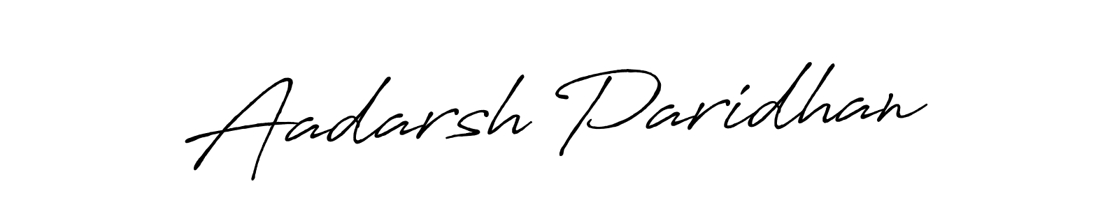 How to make Aadarsh Paridhan name signature. Use Antro_Vectra_Bolder style for creating short signs online. This is the latest handwritten sign. Aadarsh Paridhan signature style 7 images and pictures png