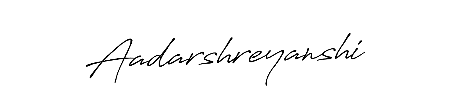 Similarly Antro_Vectra_Bolder is the best handwritten signature design. Signature creator online .You can use it as an online autograph creator for name Aadarshreyanshi. Aadarshreyanshi signature style 7 images and pictures png