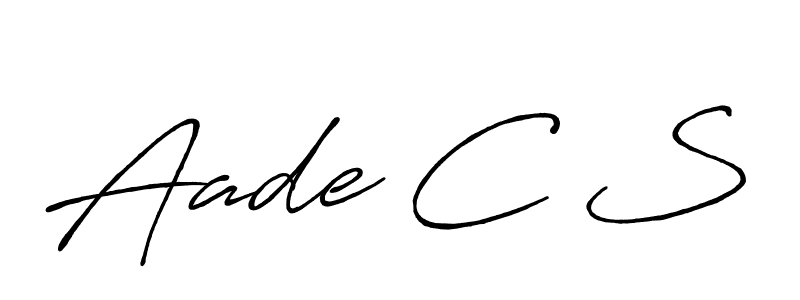 Also we have Aade C S name is the best signature style. Create professional handwritten signature collection using Antro_Vectra_Bolder autograph style. Aade C S signature style 7 images and pictures png