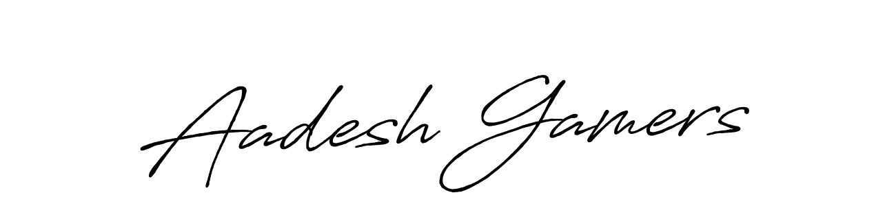 Make a beautiful signature design for name Aadesh Gamers. Use this online signature maker to create a handwritten signature for free. Aadesh Gamers signature style 7 images and pictures png