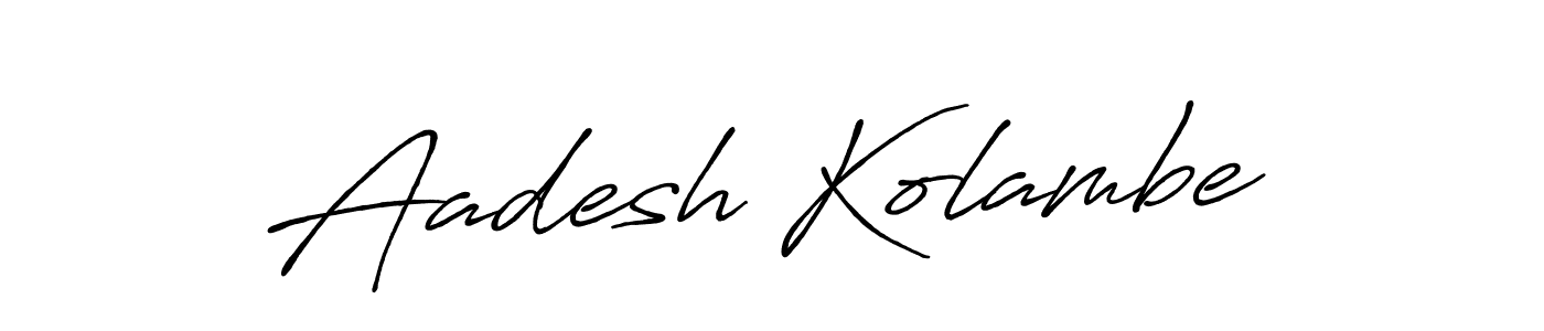 How to Draw Aadesh Kolambe signature style? Antro_Vectra_Bolder is a latest design signature styles for name Aadesh Kolambe. Aadesh Kolambe signature style 7 images and pictures png