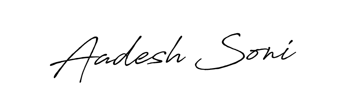 You should practise on your own different ways (Antro_Vectra_Bolder) to write your name (Aadesh Soni) in signature. don't let someone else do it for you. Aadesh Soni signature style 7 images and pictures png