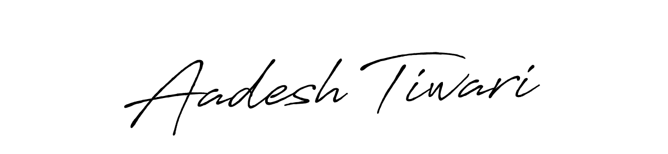 Use a signature maker to create a handwritten signature online. With this signature software, you can design (Antro_Vectra_Bolder) your own signature for name Aadesh Tiwari. Aadesh Tiwari signature style 7 images and pictures png