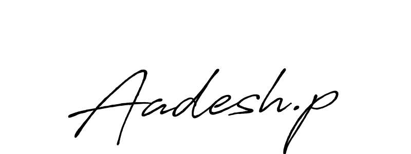 How to Draw Aadesh.p signature style? Antro_Vectra_Bolder is a latest design signature styles for name Aadesh.p. Aadesh.p signature style 7 images and pictures png