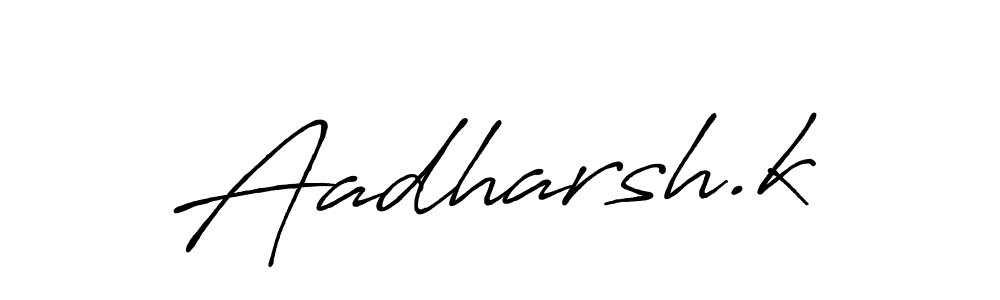 Make a beautiful signature design for name Aadharsh.k. Use this online signature maker to create a handwritten signature for free. Aadharsh.k signature style 7 images and pictures png