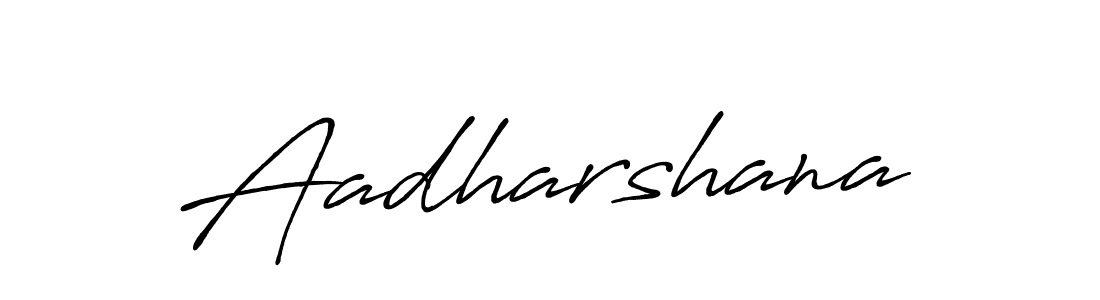 Aadharshana stylish signature style. Best Handwritten Sign (Antro_Vectra_Bolder) for my name. Handwritten Signature Collection Ideas for my name Aadharshana. Aadharshana signature style 7 images and pictures png