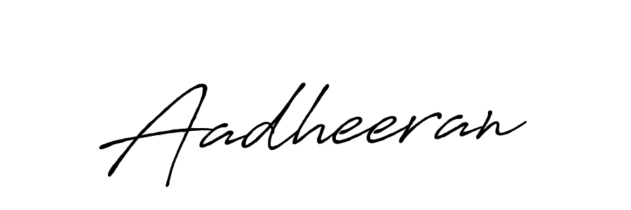 Use a signature maker to create a handwritten signature online. With this signature software, you can design (Antro_Vectra_Bolder) your own signature for name Aadheeran. Aadheeran signature style 7 images and pictures png