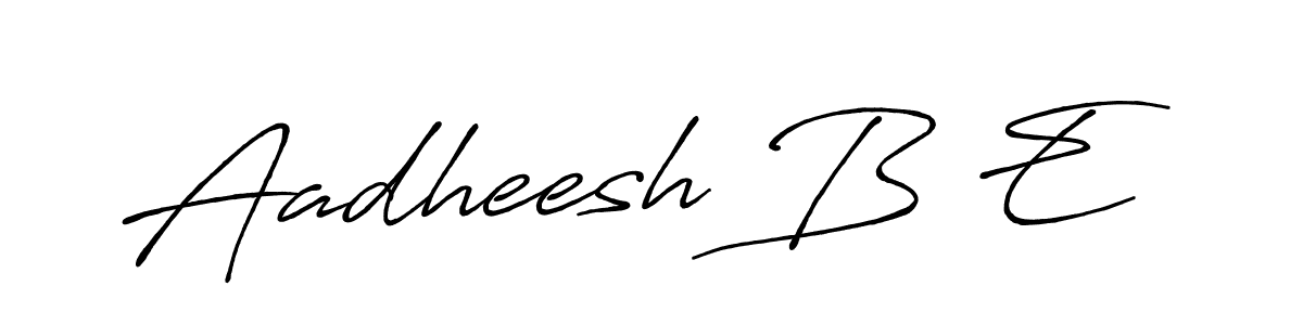 Make a beautiful signature design for name Aadheesh B E. Use this online signature maker to create a handwritten signature for free. Aadheesh B E signature style 7 images and pictures png