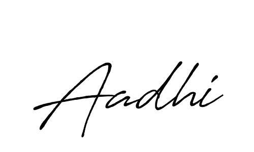 How to make Aadhi name signature. Use Antro_Vectra_Bolder style for creating short signs online. This is the latest handwritten sign. Aadhi signature style 7 images and pictures png