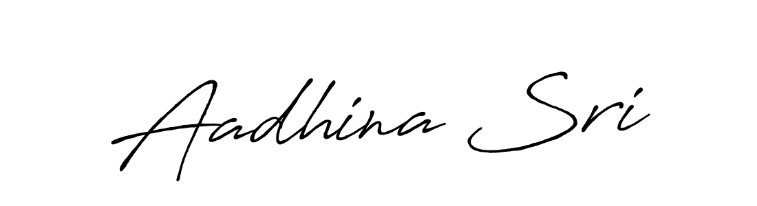 How to make Aadhina Sri signature? Antro_Vectra_Bolder is a professional autograph style. Create handwritten signature for Aadhina Sri name. Aadhina Sri signature style 7 images and pictures png