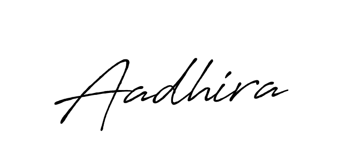 How to make Aadhira name signature. Use Antro_Vectra_Bolder style for creating short signs online. This is the latest handwritten sign. Aadhira signature style 7 images and pictures png