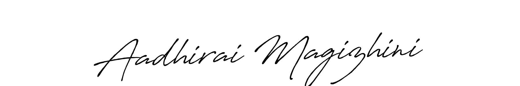How to Draw Aadhirai Magizhini signature style? Antro_Vectra_Bolder is a latest design signature styles for name Aadhirai Magizhini. Aadhirai Magizhini signature style 7 images and pictures png