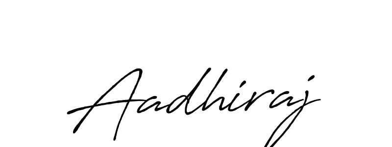 Aadhiraj stylish signature style. Best Handwritten Sign (Antro_Vectra_Bolder) for my name. Handwritten Signature Collection Ideas for my name Aadhiraj. Aadhiraj signature style 7 images and pictures png