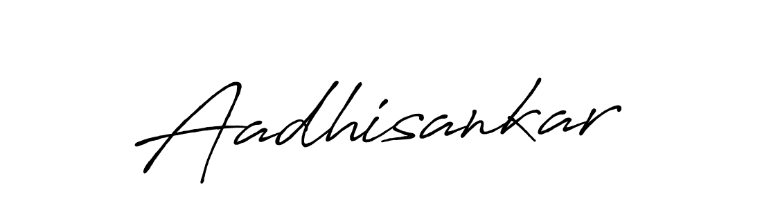 Create a beautiful signature design for name Aadhisankar. With this signature (Antro_Vectra_Bolder) fonts, you can make a handwritten signature for free. Aadhisankar signature style 7 images and pictures png