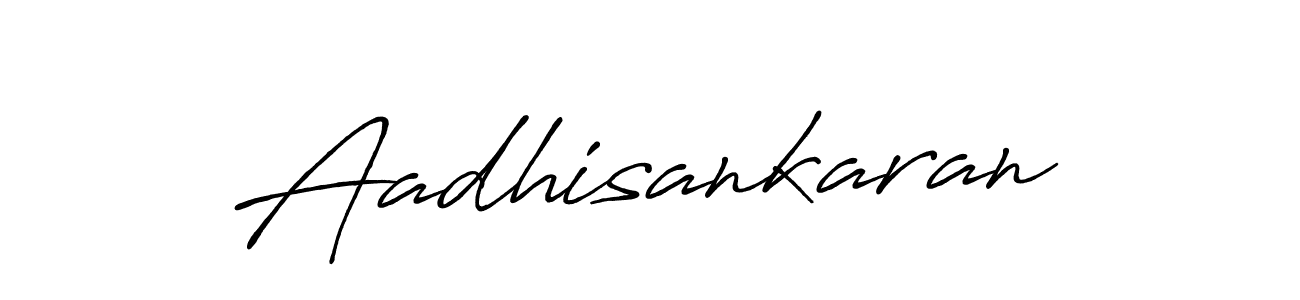 Design your own signature with our free online signature maker. With this signature software, you can create a handwritten (Antro_Vectra_Bolder) signature for name Aadhisankaran. Aadhisankaran signature style 7 images and pictures png