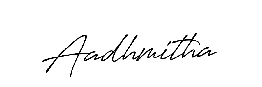 Use a signature maker to create a handwritten signature online. With this signature software, you can design (Antro_Vectra_Bolder) your own signature for name Aadhmitha. Aadhmitha signature style 7 images and pictures png