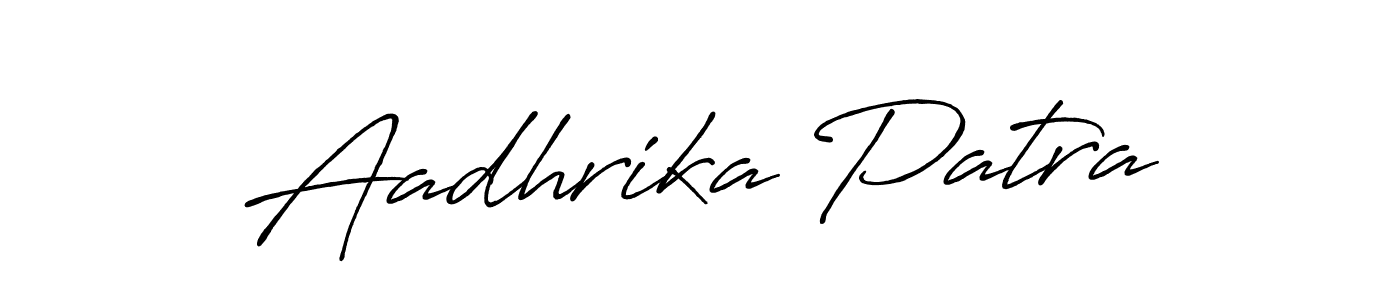 Use a signature maker to create a handwritten signature online. With this signature software, you can design (Antro_Vectra_Bolder) your own signature for name Aadhrika Patra. Aadhrika Patra signature style 7 images and pictures png