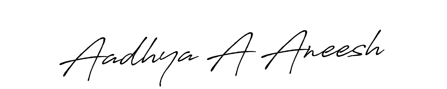 How to Draw Aadhya A Aneesh signature style? Antro_Vectra_Bolder is a latest design signature styles for name Aadhya A Aneesh. Aadhya A Aneesh signature style 7 images and pictures png
