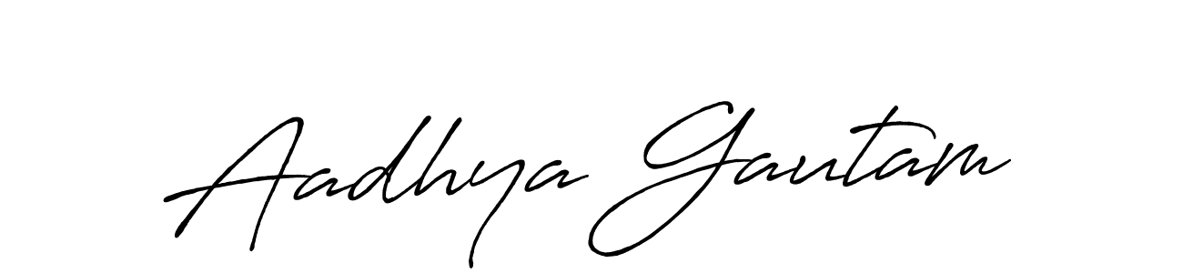 It looks lik you need a new signature style for name Aadhya Gautam. Design unique handwritten (Antro_Vectra_Bolder) signature with our free signature maker in just a few clicks. Aadhya Gautam signature style 7 images and pictures png