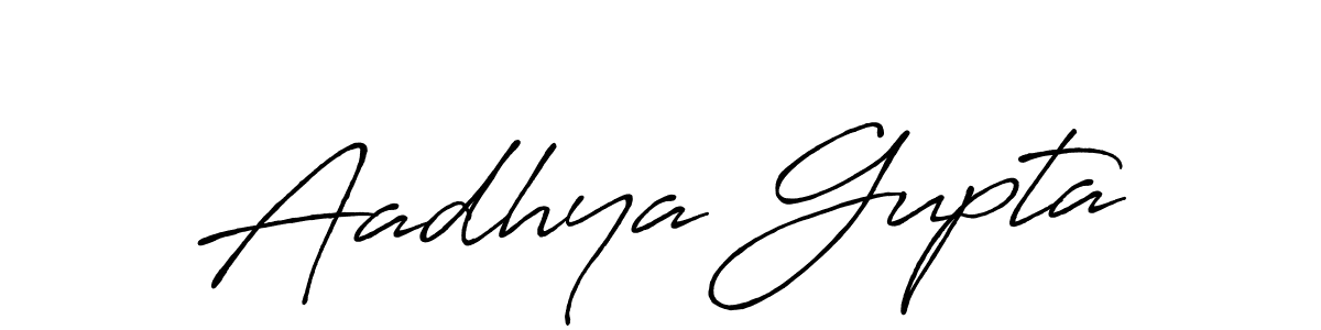 Also we have Aadhya Gupta name is the best signature style. Create professional handwritten signature collection using Antro_Vectra_Bolder autograph style. Aadhya Gupta signature style 7 images and pictures png