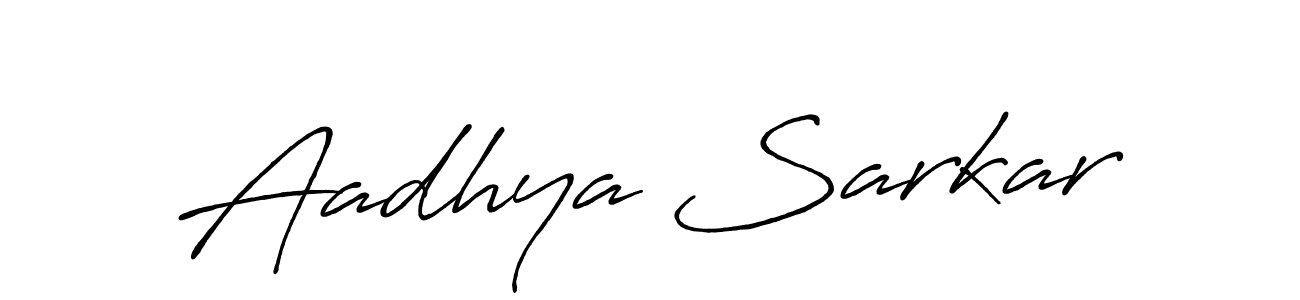 How to make Aadhya Sarkar signature? Antro_Vectra_Bolder is a professional autograph style. Create handwritten signature for Aadhya Sarkar name. Aadhya Sarkar signature style 7 images and pictures png