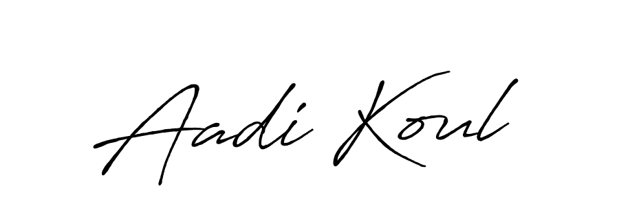 The best way (Antro_Vectra_Bolder) to make a short signature is to pick only two or three words in your name. The name Aadi Koul include a total of six letters. For converting this name. Aadi Koul signature style 7 images and pictures png