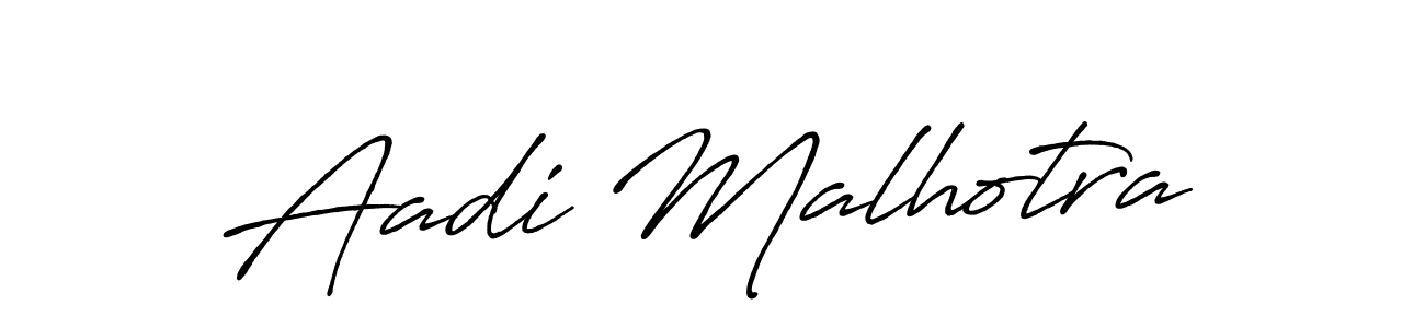 Use a signature maker to create a handwritten signature online. With this signature software, you can design (Antro_Vectra_Bolder) your own signature for name Aadi Malhotra. Aadi Malhotra signature style 7 images and pictures png