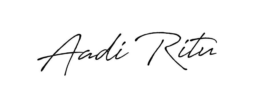 Similarly Antro_Vectra_Bolder is the best handwritten signature design. Signature creator online .You can use it as an online autograph creator for name Aadi Ritu. Aadi Ritu signature style 7 images and pictures png