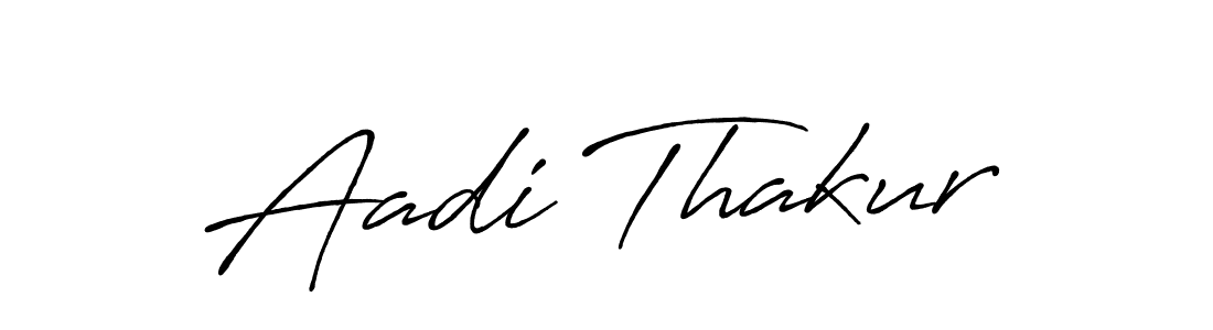 How to make Aadi Thakur signature? Antro_Vectra_Bolder is a professional autograph style. Create handwritten signature for Aadi Thakur name. Aadi Thakur signature style 7 images and pictures png