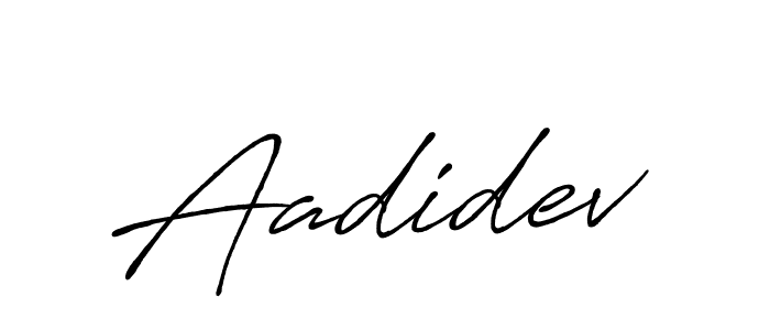 Aadidev stylish signature style. Best Handwritten Sign (Antro_Vectra_Bolder) for my name. Handwritten Signature Collection Ideas for my name Aadidev. Aadidev signature style 7 images and pictures png