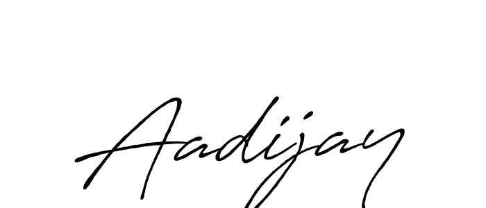 How to make Aadijay name signature. Use Antro_Vectra_Bolder style for creating short signs online. This is the latest handwritten sign. Aadijay signature style 7 images and pictures png