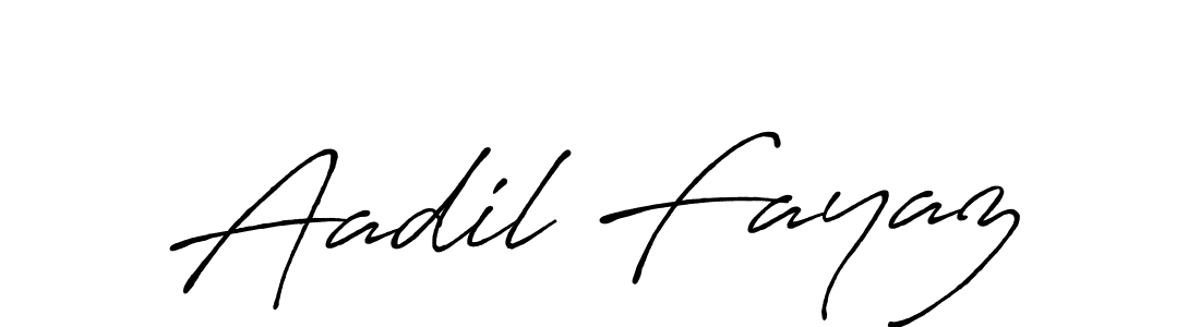 Also we have Aadil Fayaz name is the best signature style. Create professional handwritten signature collection using Antro_Vectra_Bolder autograph style. Aadil Fayaz signature style 7 images and pictures png