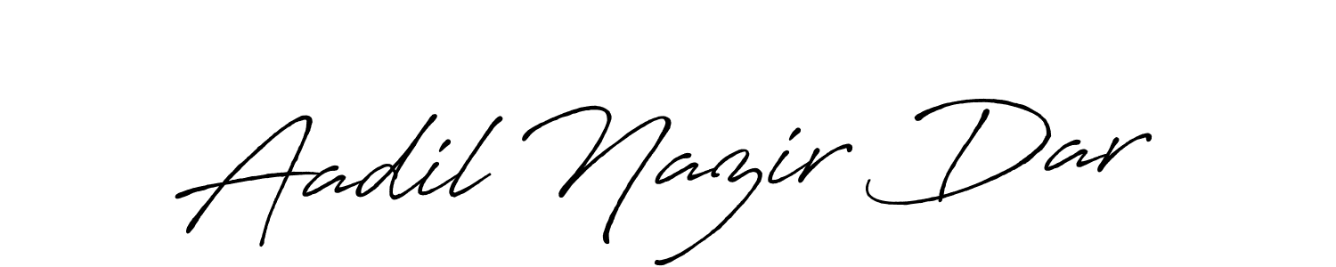 It looks lik you need a new signature style for name Aadil Nazir Dar. Design unique handwritten (Antro_Vectra_Bolder) signature with our free signature maker in just a few clicks. Aadil Nazir Dar signature style 7 images and pictures png
