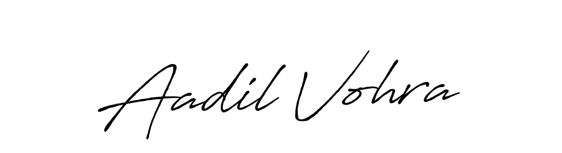 Also we have Aadil Vohra name is the best signature style. Create professional handwritten signature collection using Antro_Vectra_Bolder autograph style. Aadil Vohra signature style 7 images and pictures png