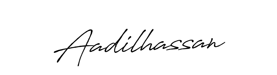 Use a signature maker to create a handwritten signature online. With this signature software, you can design (Antro_Vectra_Bolder) your own signature for name Aadilhassan. Aadilhassan signature style 7 images and pictures png