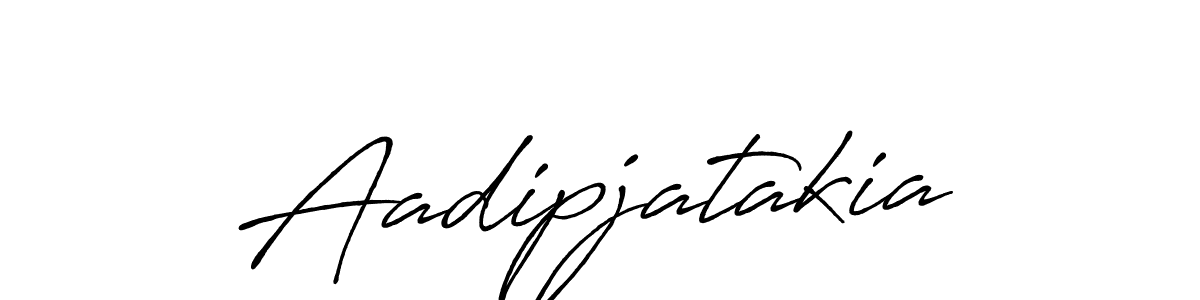 Aadipjatakia stylish signature style. Best Handwritten Sign (Antro_Vectra_Bolder) for my name. Handwritten Signature Collection Ideas for my name Aadipjatakia. Aadipjatakia signature style 7 images and pictures png