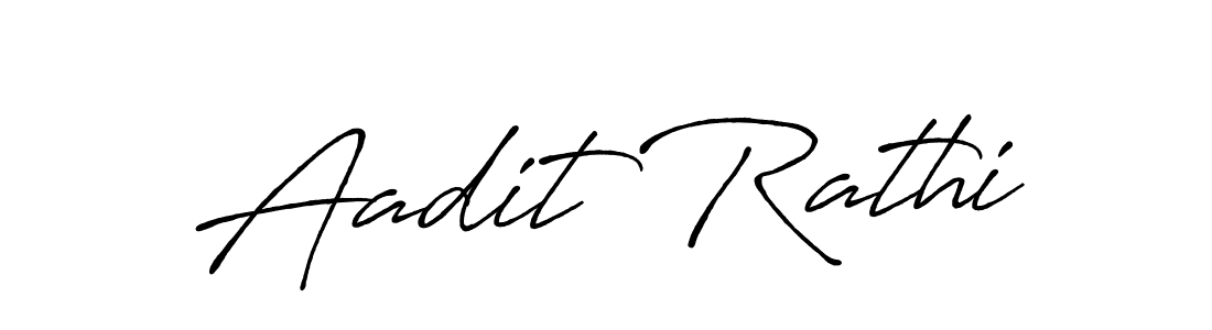 Create a beautiful signature design for name Aadit Rathi. With this signature (Antro_Vectra_Bolder) fonts, you can make a handwritten signature for free. Aadit Rathi signature style 7 images and pictures png