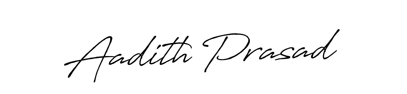 Create a beautiful signature design for name Aadith Prasad. With this signature (Antro_Vectra_Bolder) fonts, you can make a handwritten signature for free. Aadith Prasad signature style 7 images and pictures png