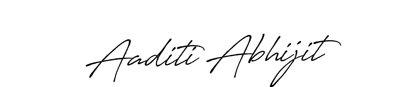 Design your own signature with our free online signature maker. With this signature software, you can create a handwritten (Antro_Vectra_Bolder) signature for name Aaditi Abhijit. Aaditi Abhijit signature style 7 images and pictures png